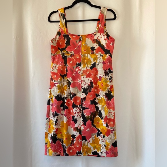 Cleo Floral Chic Sleeveless Empire Waist Fitted Cottagecore Mini Dress size 6 - Picture 4 of 16